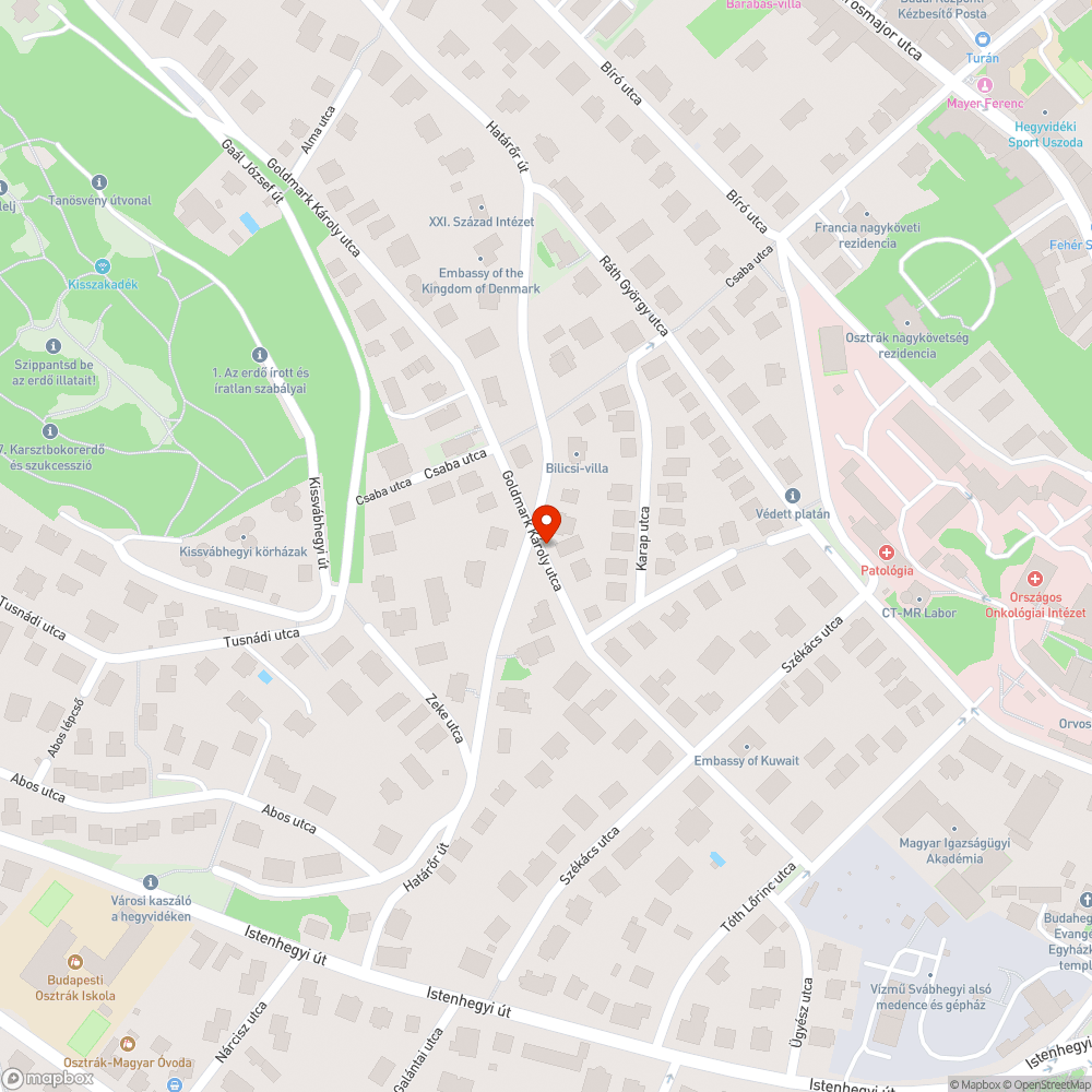 Karózás bejelentés helye