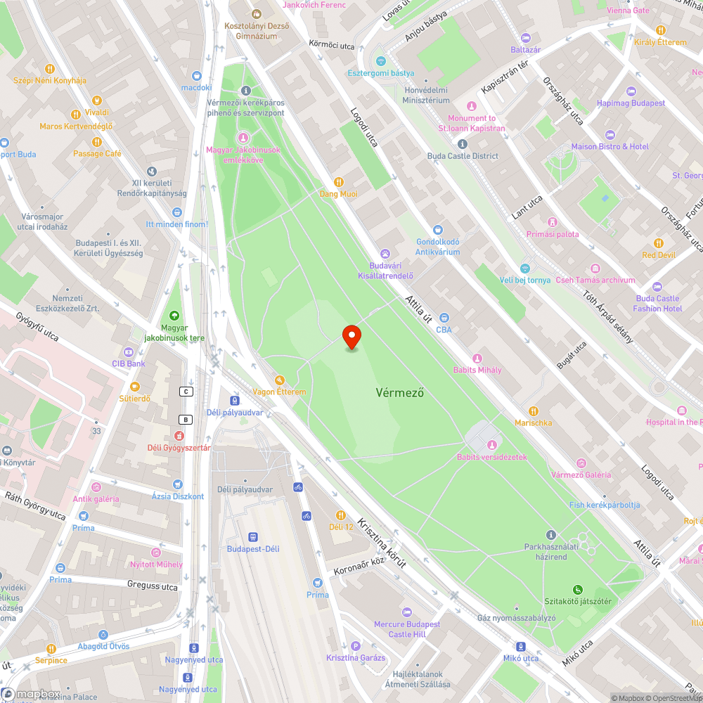 Vérmező bejelentés helye