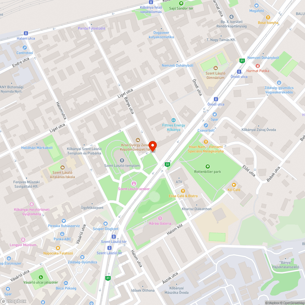 Oszloptalp bejelentés helye