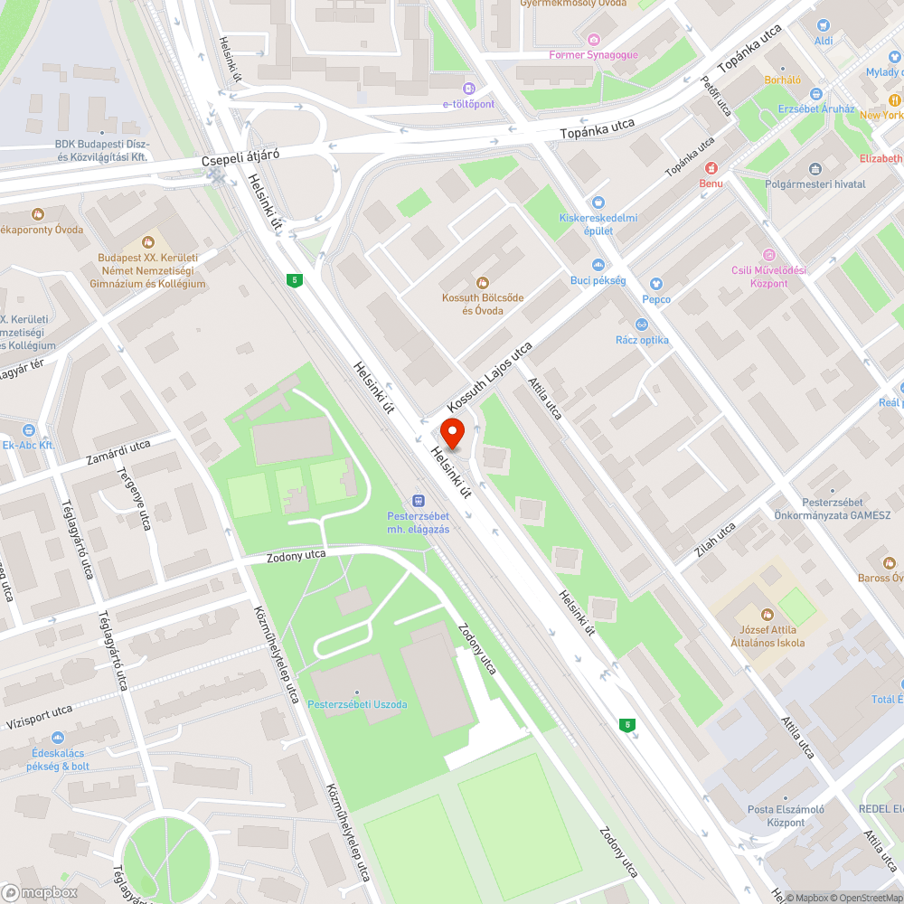 Összefirkált aluljáró-lejárat bejelentés helye