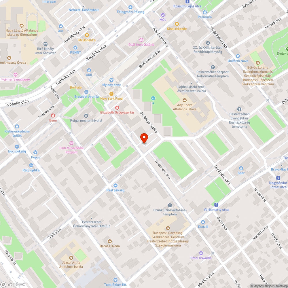 Szemét a parkolóban bejelentés helye