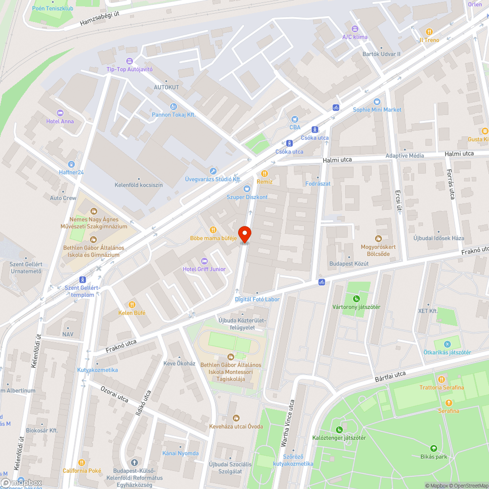 Karácsonyfa az utcán bejelentés helye