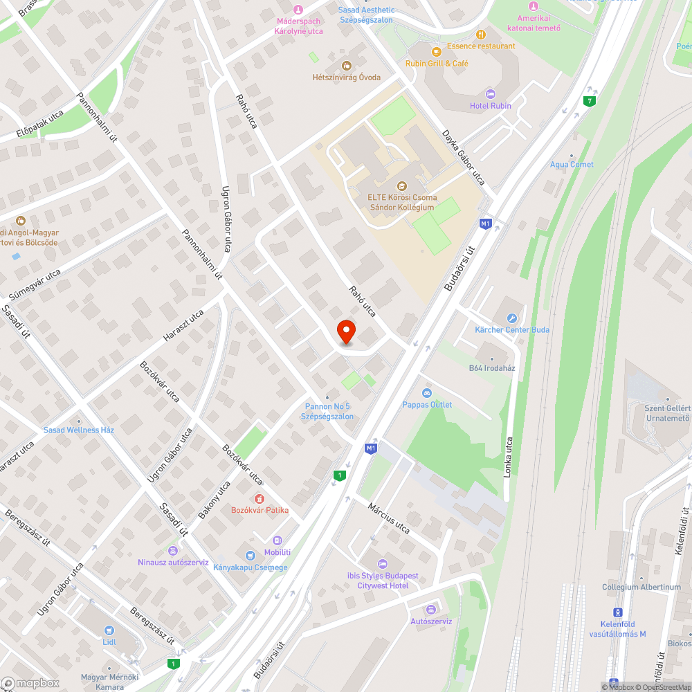 Aknásított Rahó utca bejelentés helye