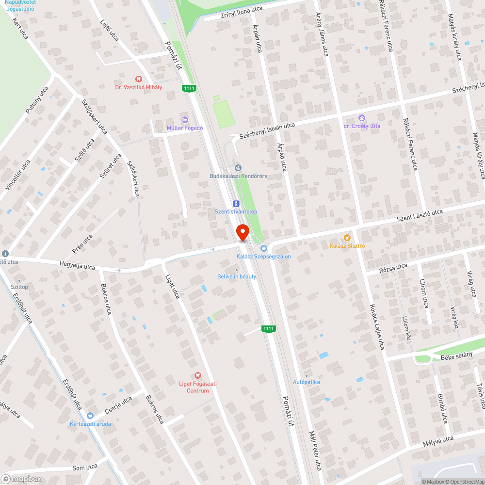 Kifakult záróvonal bejelentés helye