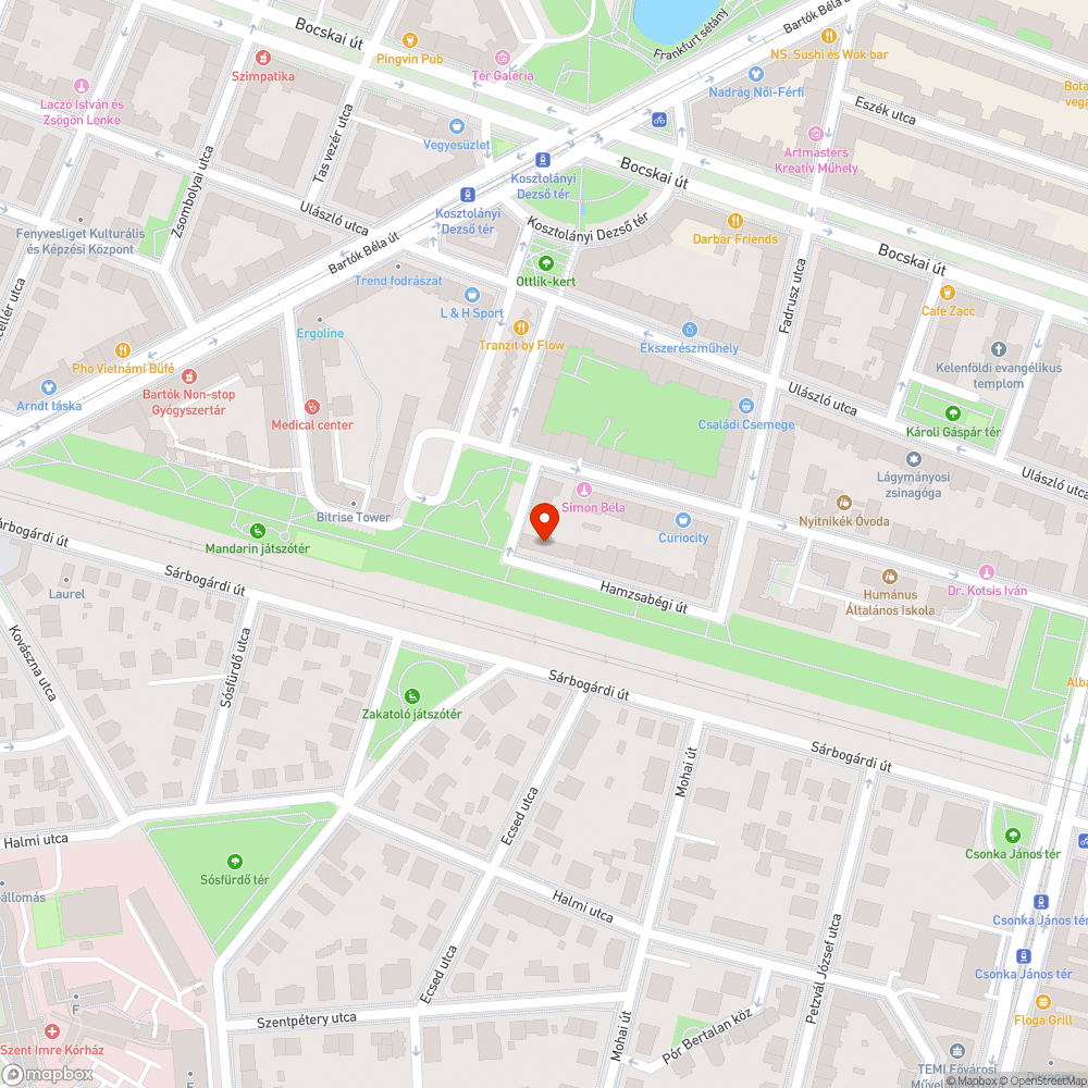 Járda bejelentés helye