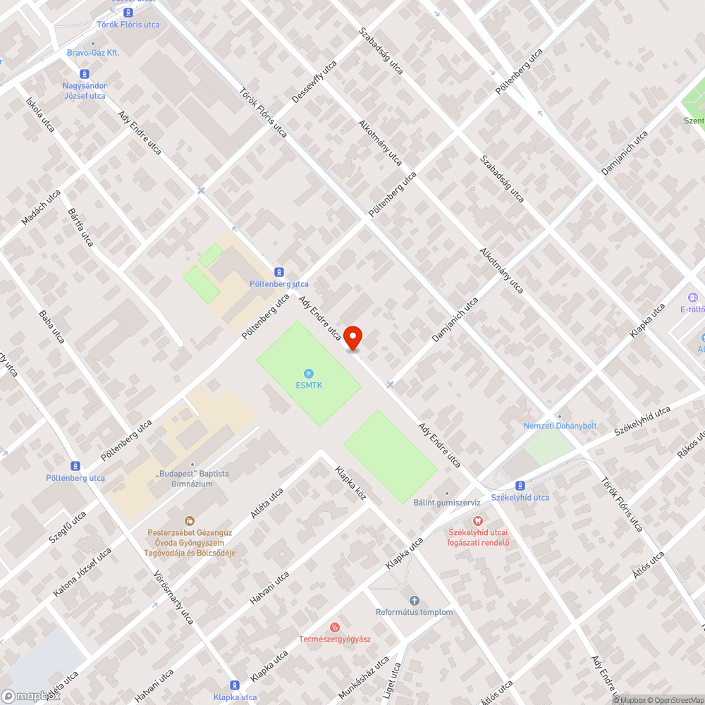 Ághulladék bejelentés helye