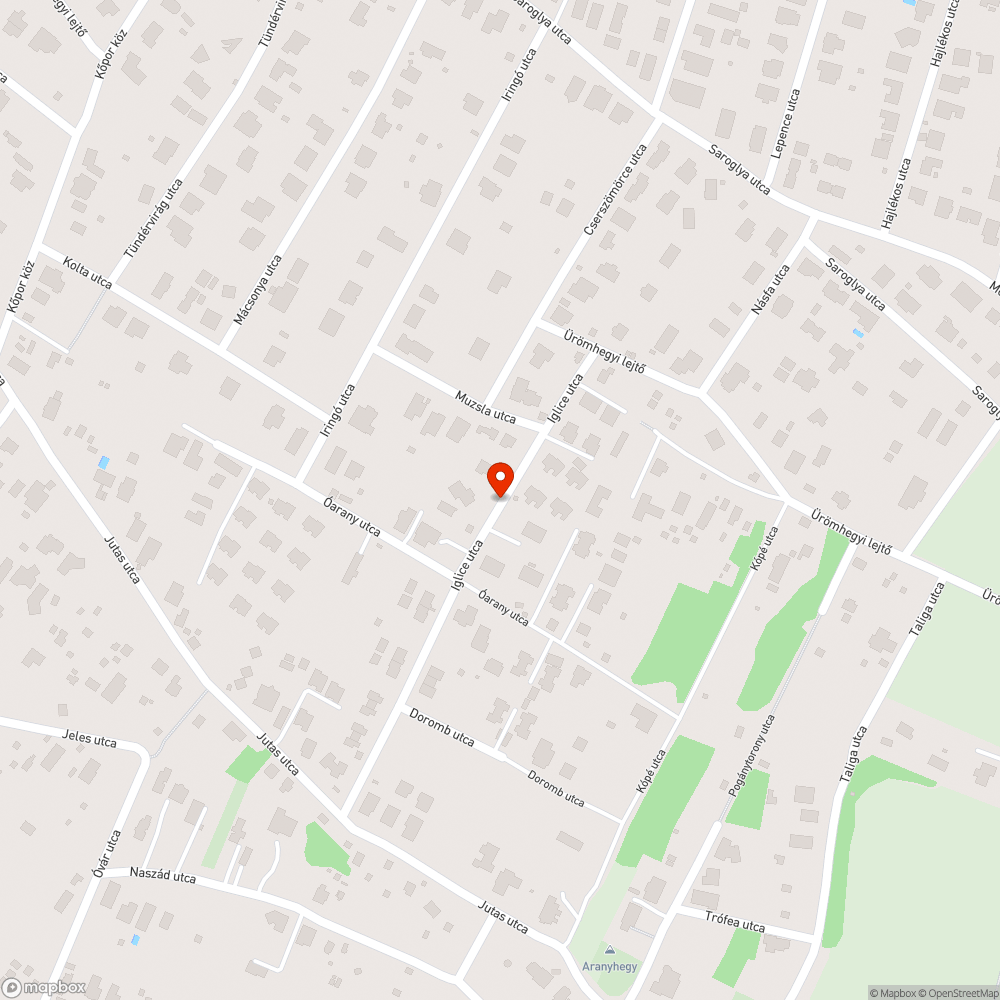 Beszakadó úttest bejelentés helye