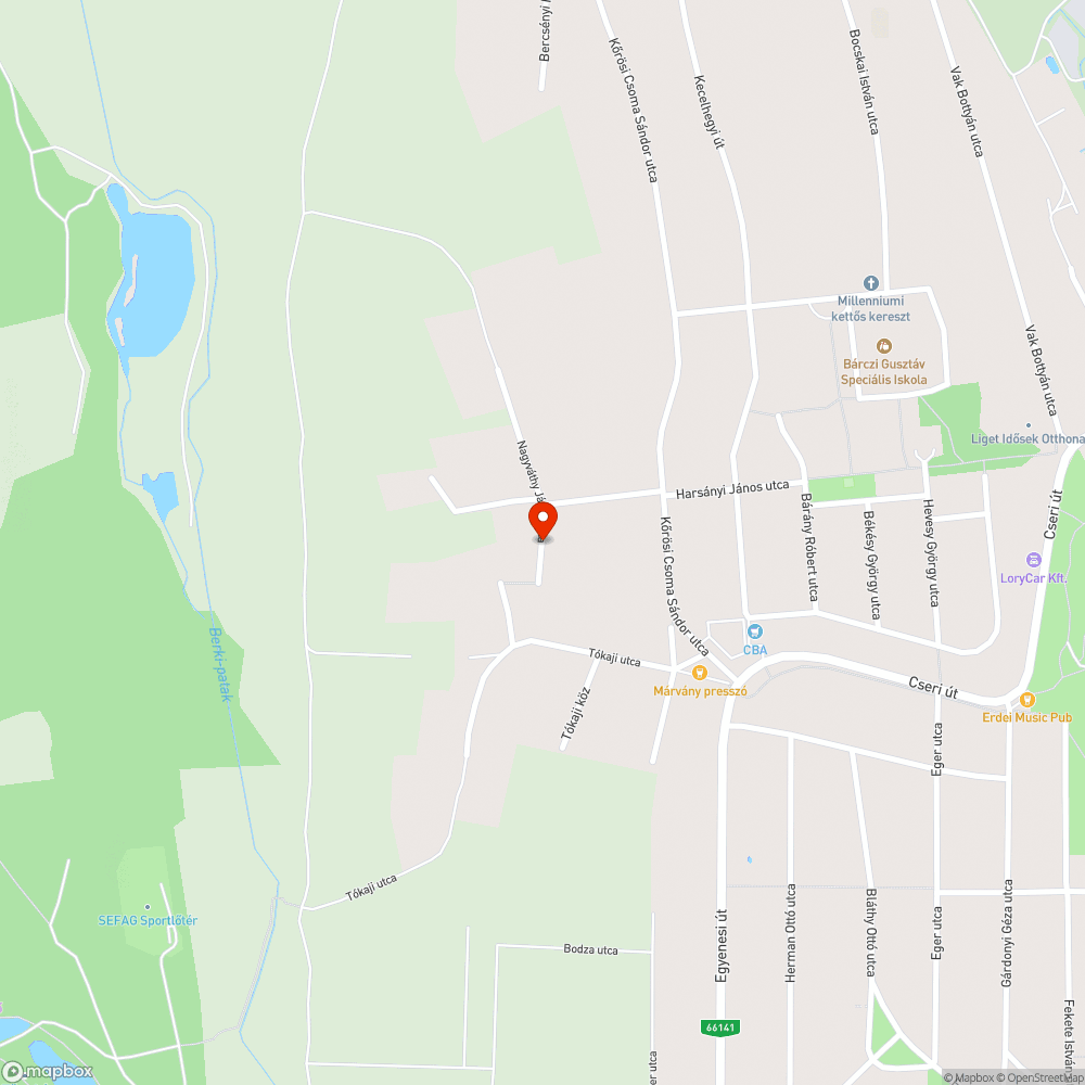 Szilárd burkolatú út kialakítása szükséges bejelentés helye