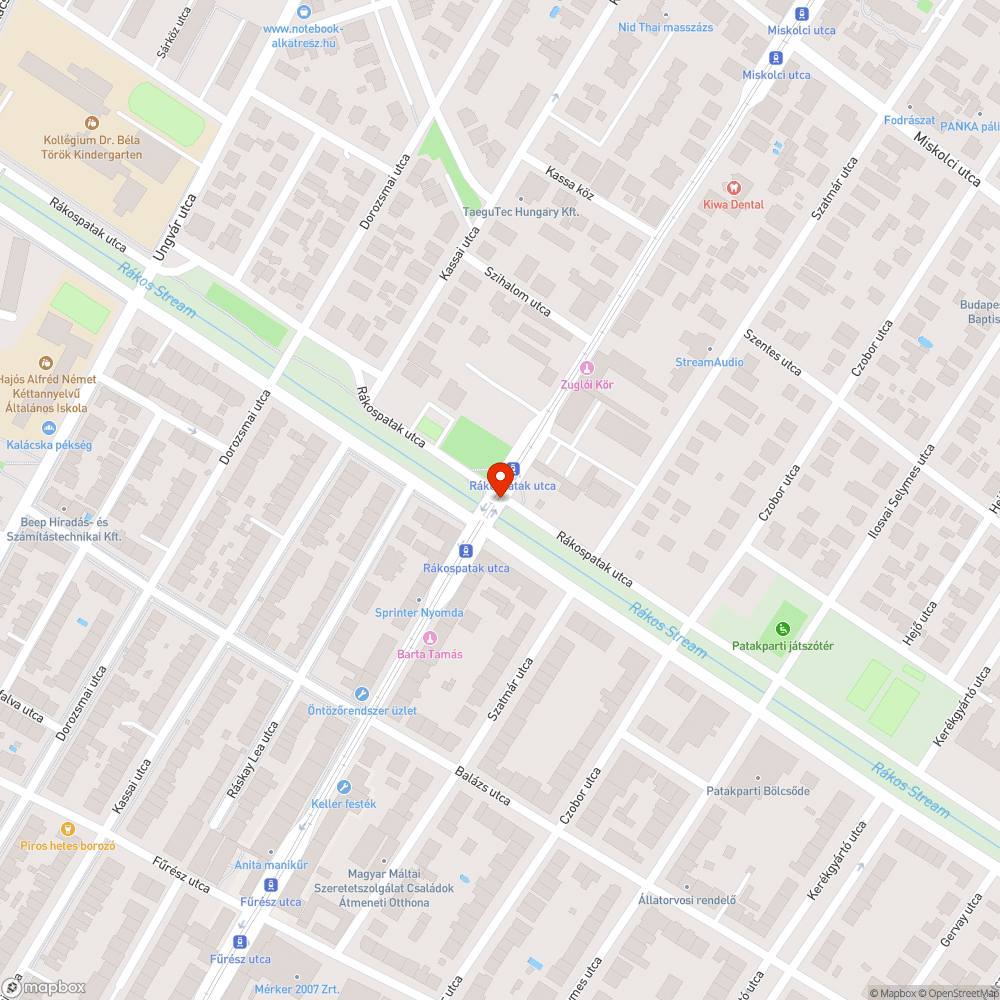 Hiányzó fényterelő bejelentés helye