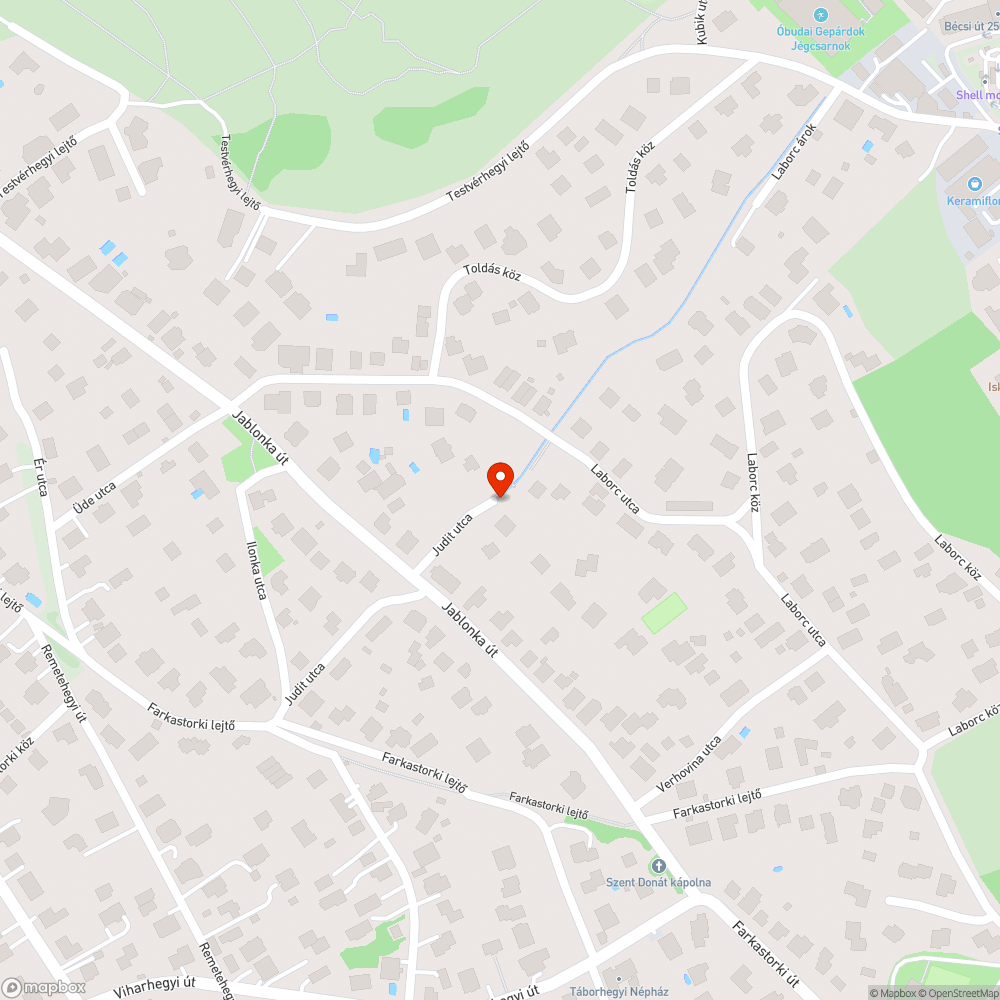 Kidőlt fa bejelentés helye