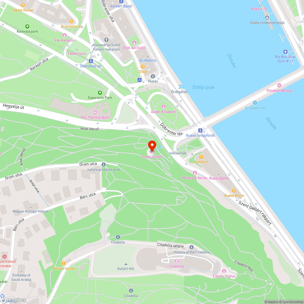 Szemetes a Szent Gellért szobor környéke bejelentés helye