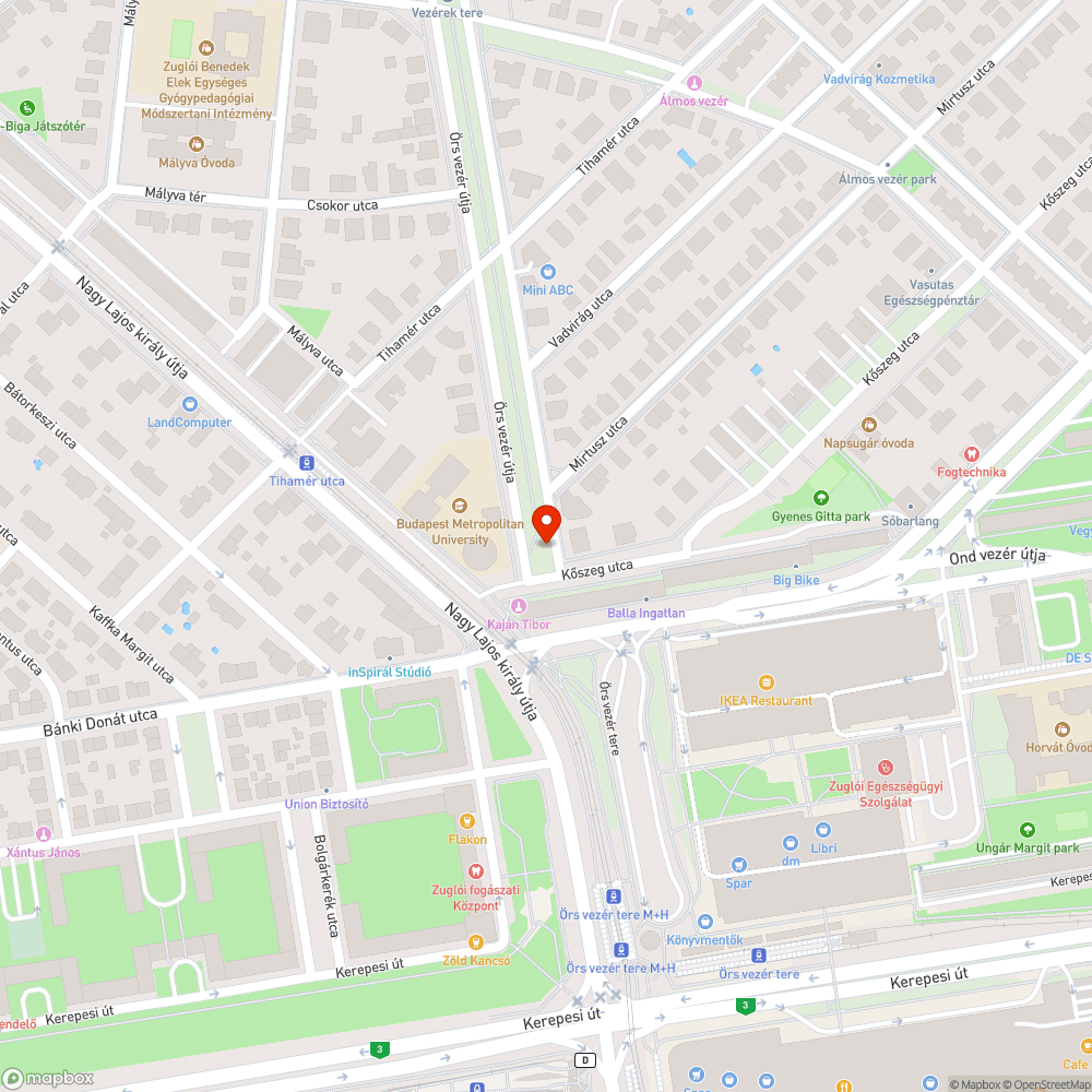 Szemét lerakás bejelentés helye