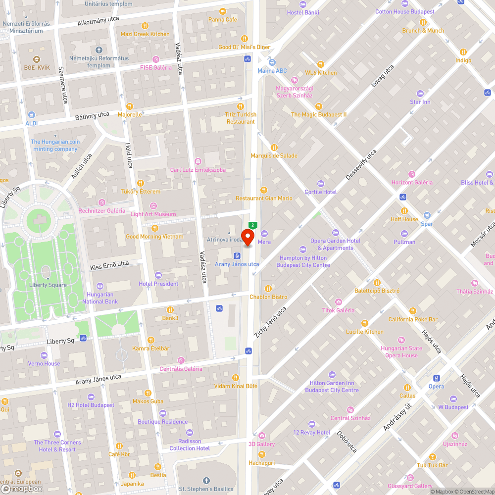 Útpadka bejelentés helye