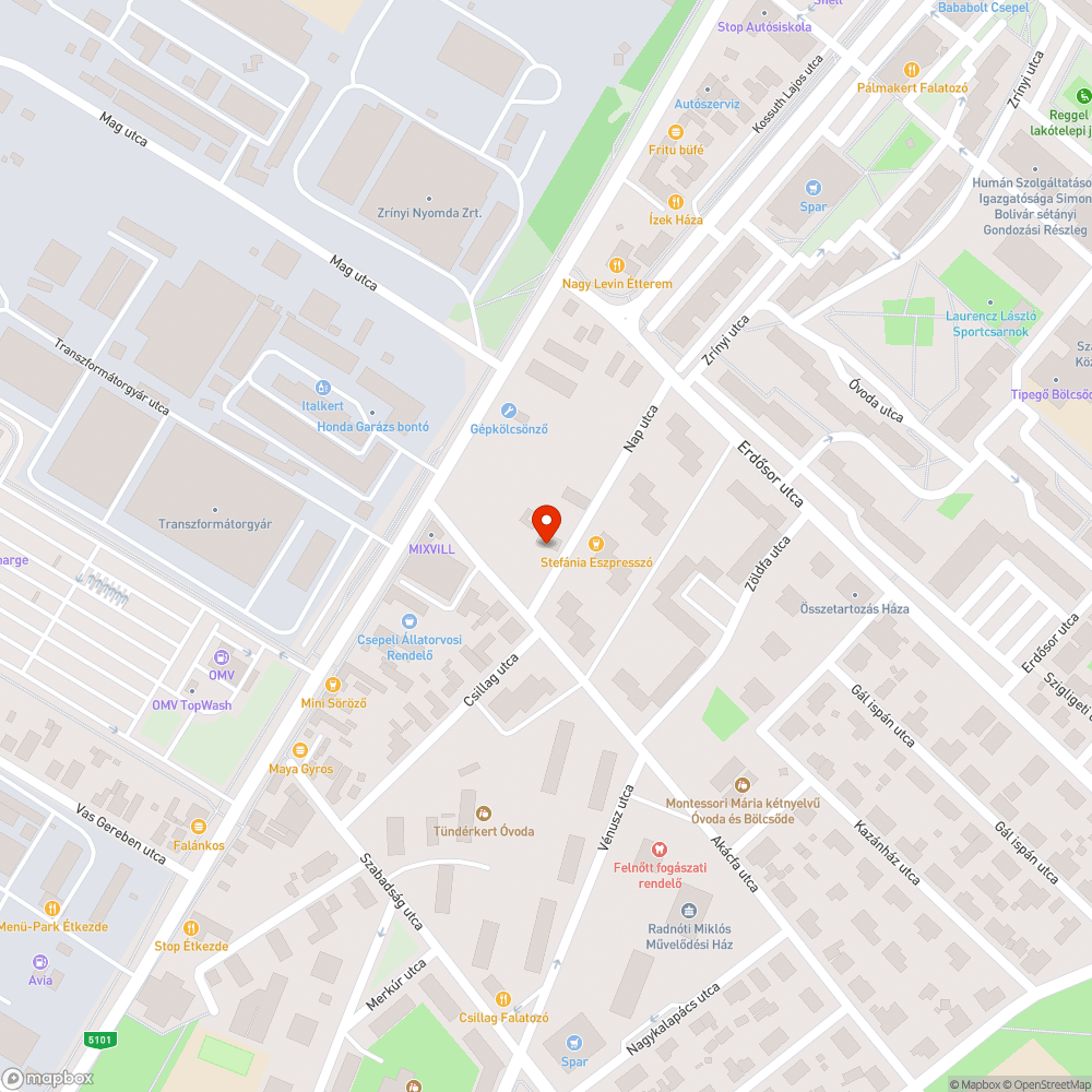 Tűzcsap vízfolyás bejelentés helye