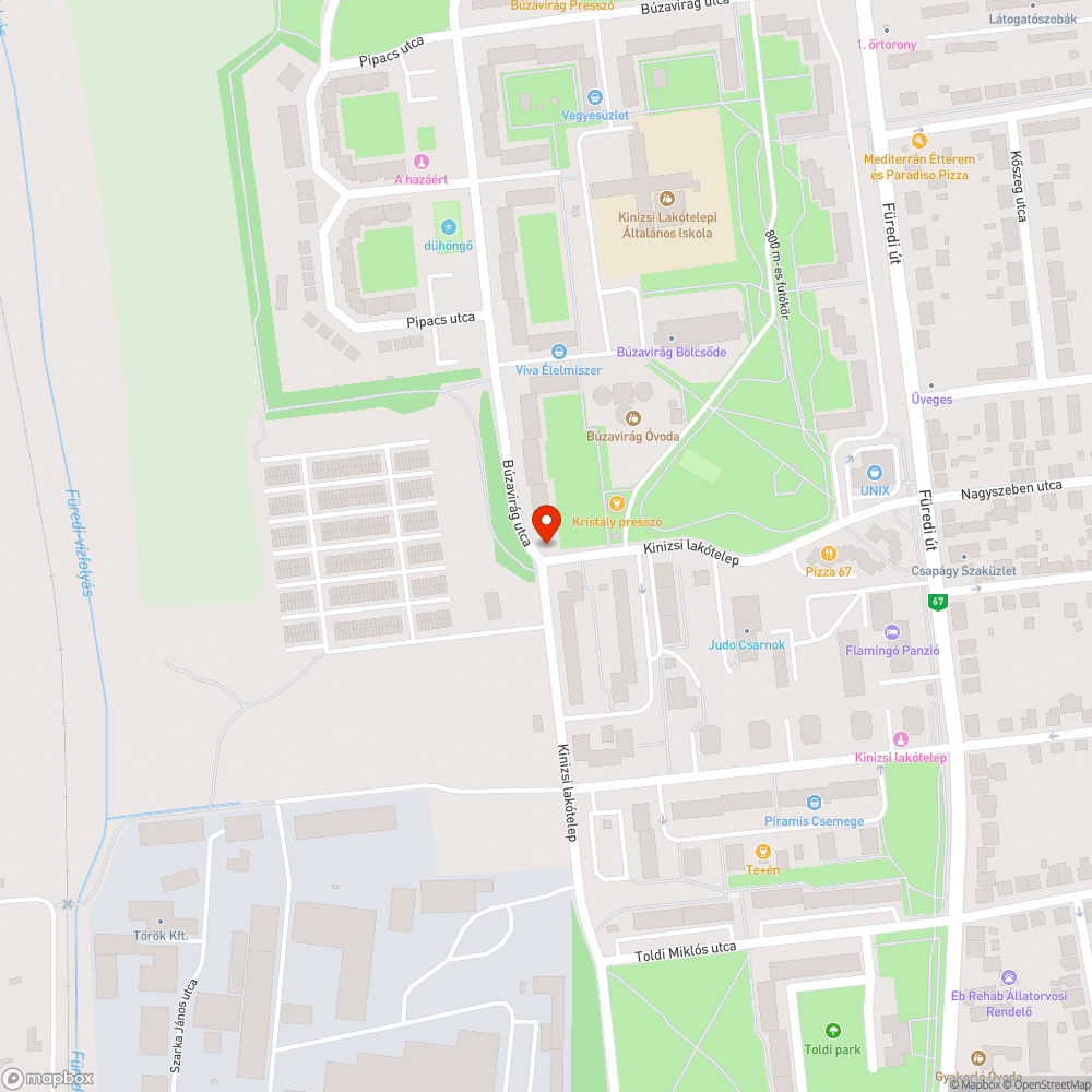 Kátyú bejelentés helye