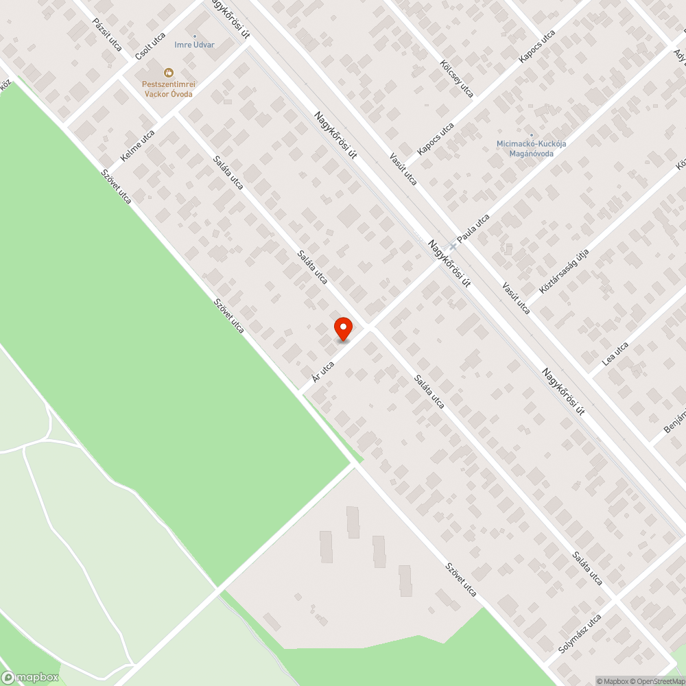 Akadálypálya bejelentés helye