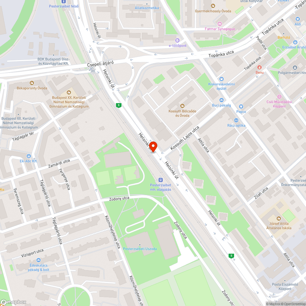 Üvegszemét-probléma nem megoldott bejelentés helye