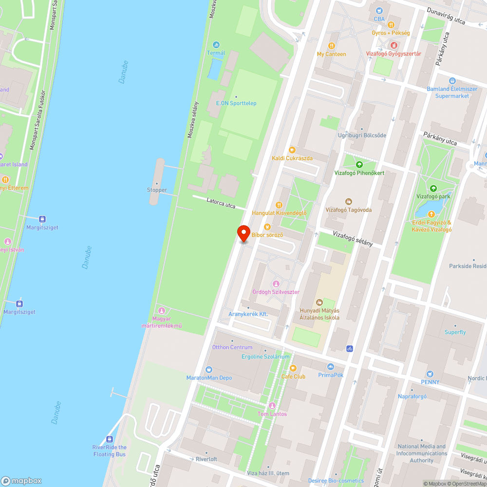 Megrongált pad bejelentés helye