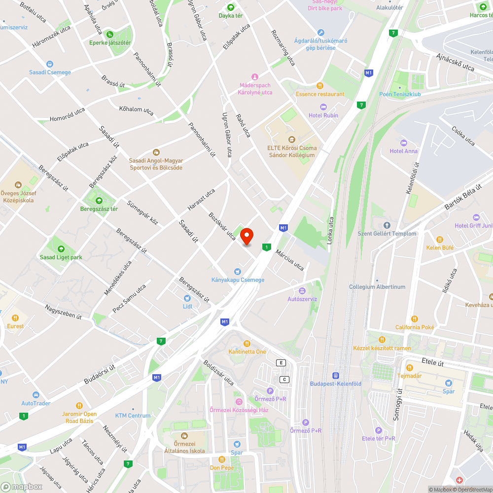 Járdán parkolás a Bozókvár utcában bejelentés helye