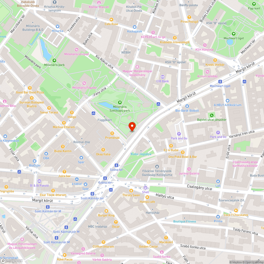 Szemetes kerékpártároló bejelentés helye