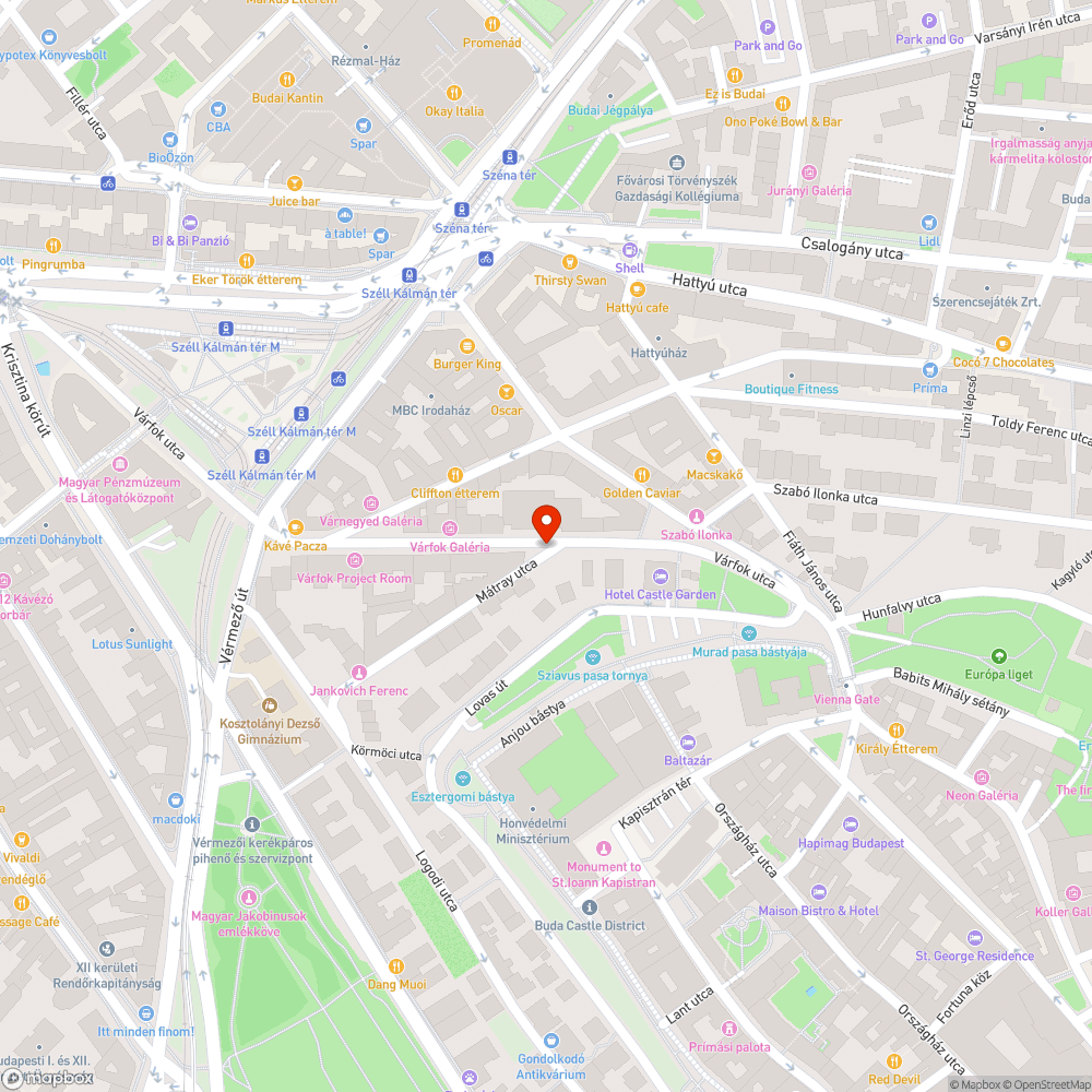 Matricák bejelentés helye