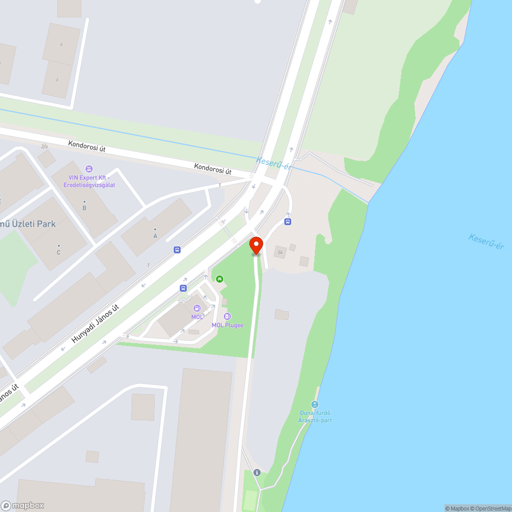 Elkallódott Merci a gátnál bejelentés helye