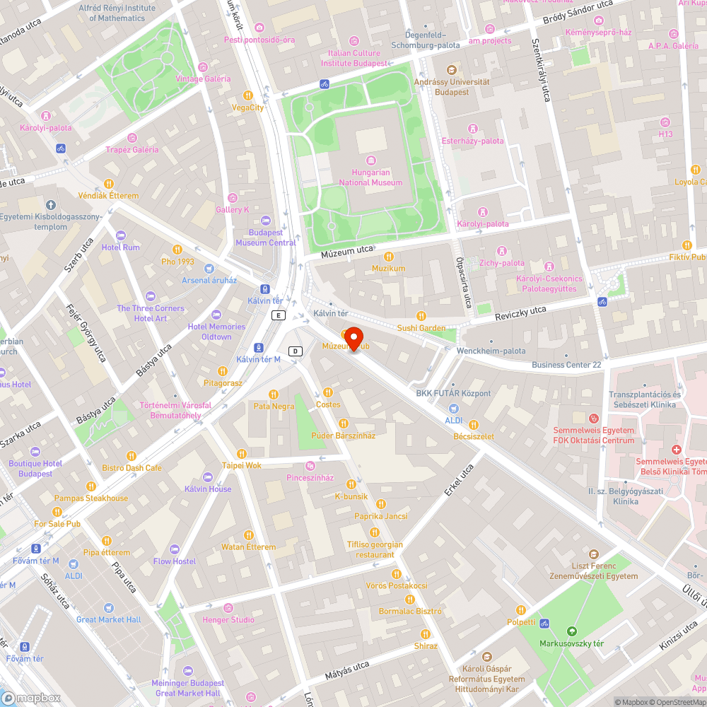 Kálvin téri metropótló megálló mély kátyúkkal bejelentés helye