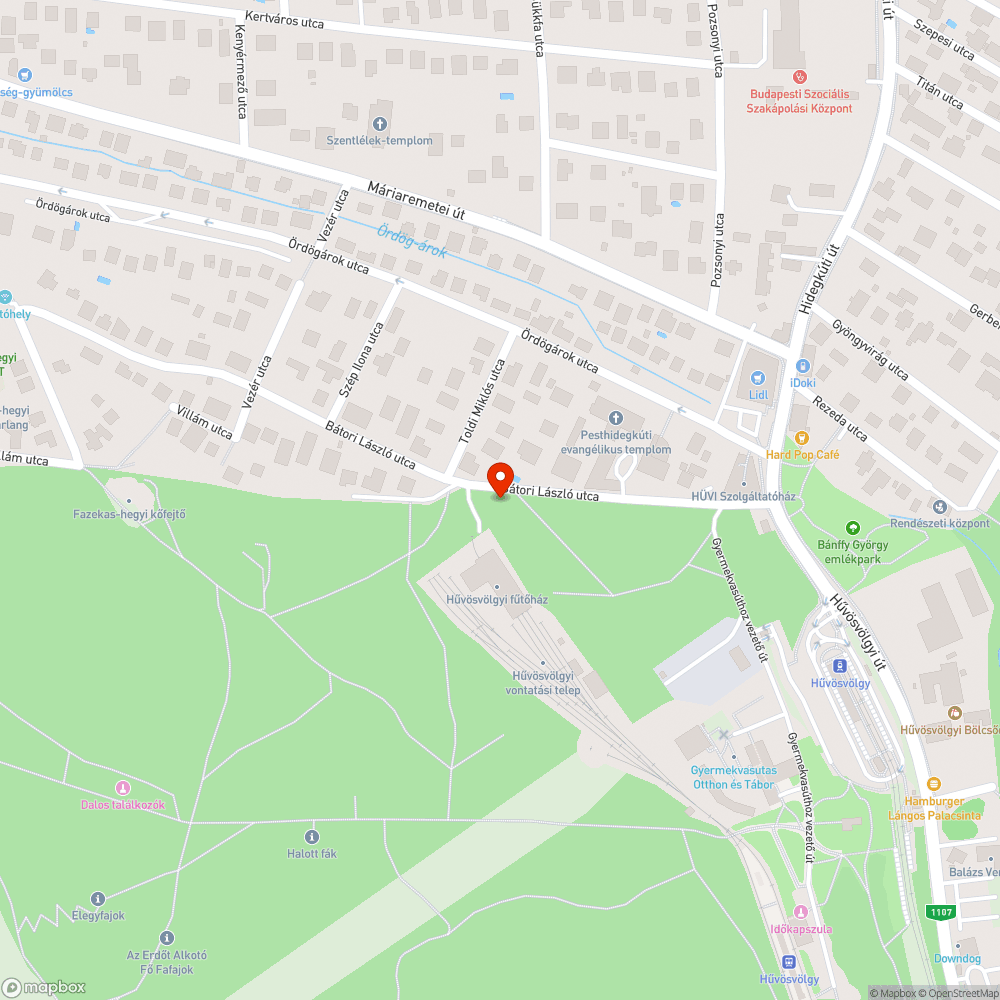 Ketrec az erdő szélén bejelentés helye