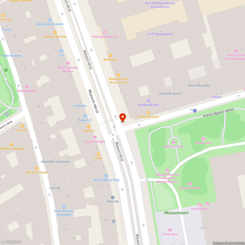 Lekopott útburkolati jel bejelentés helye