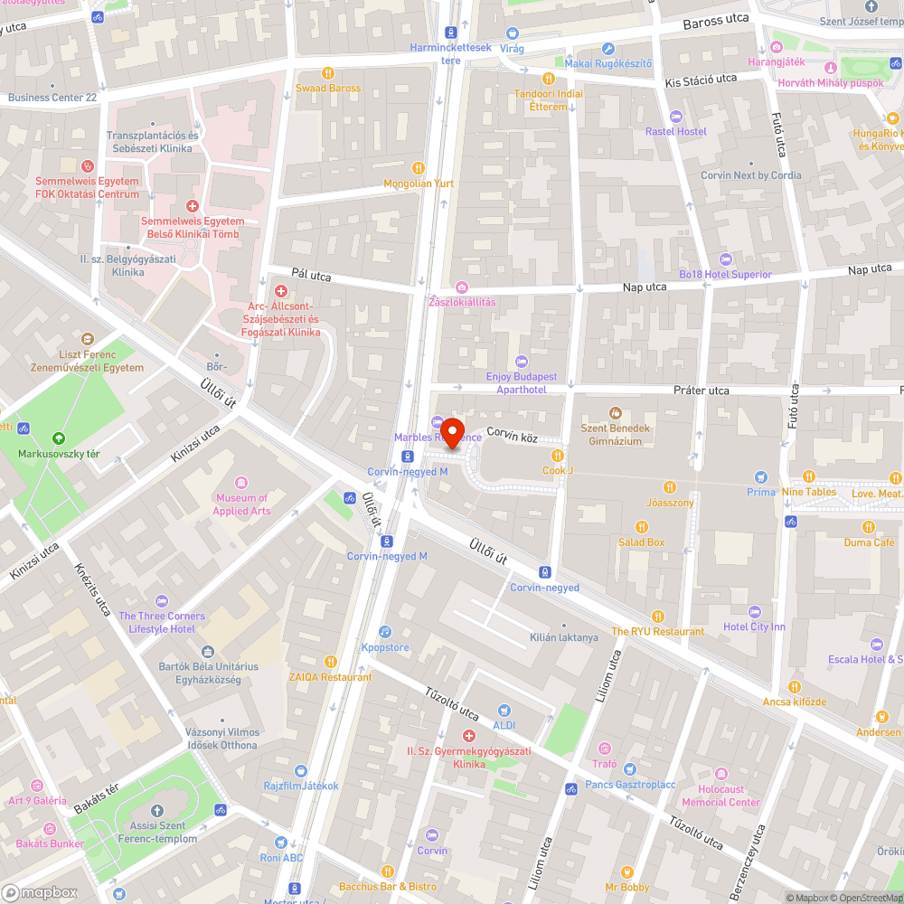 Oszlopok Corvin-mozi bejelentés helye