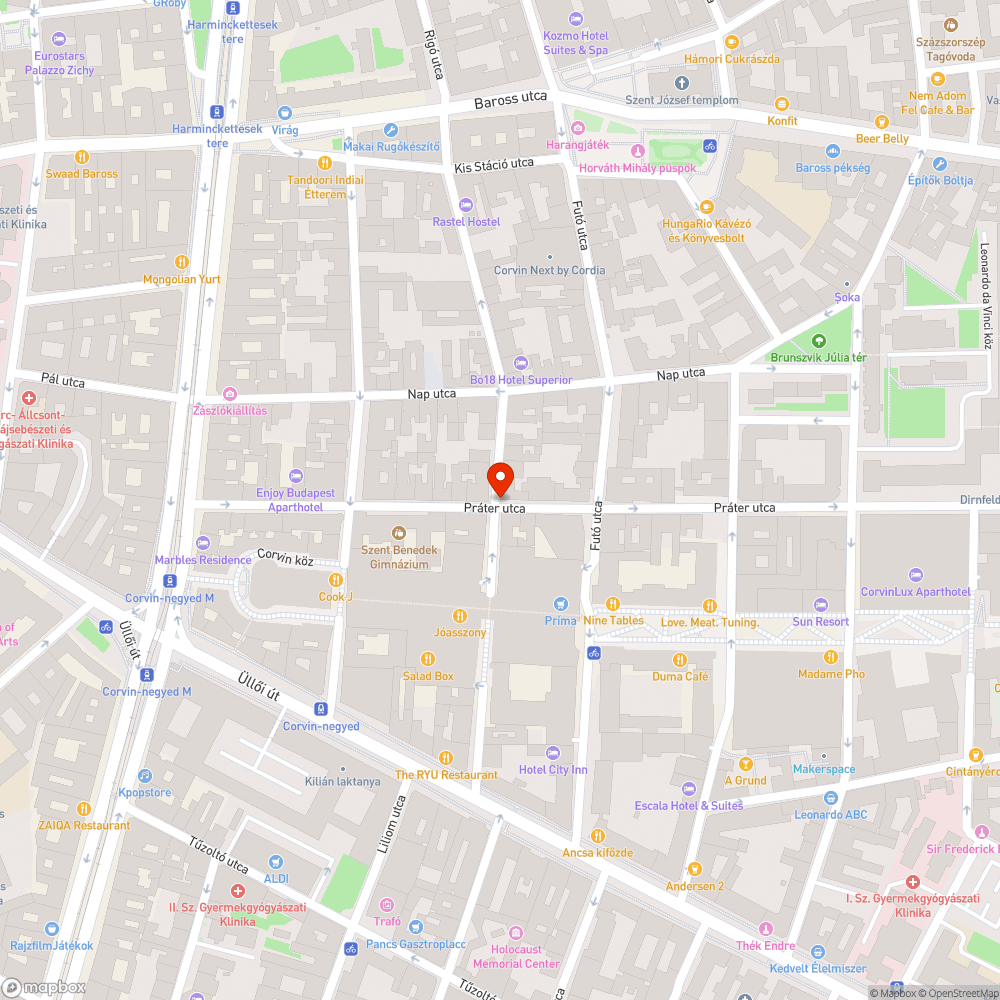 Práter U 22 graffiti bejelentés helye