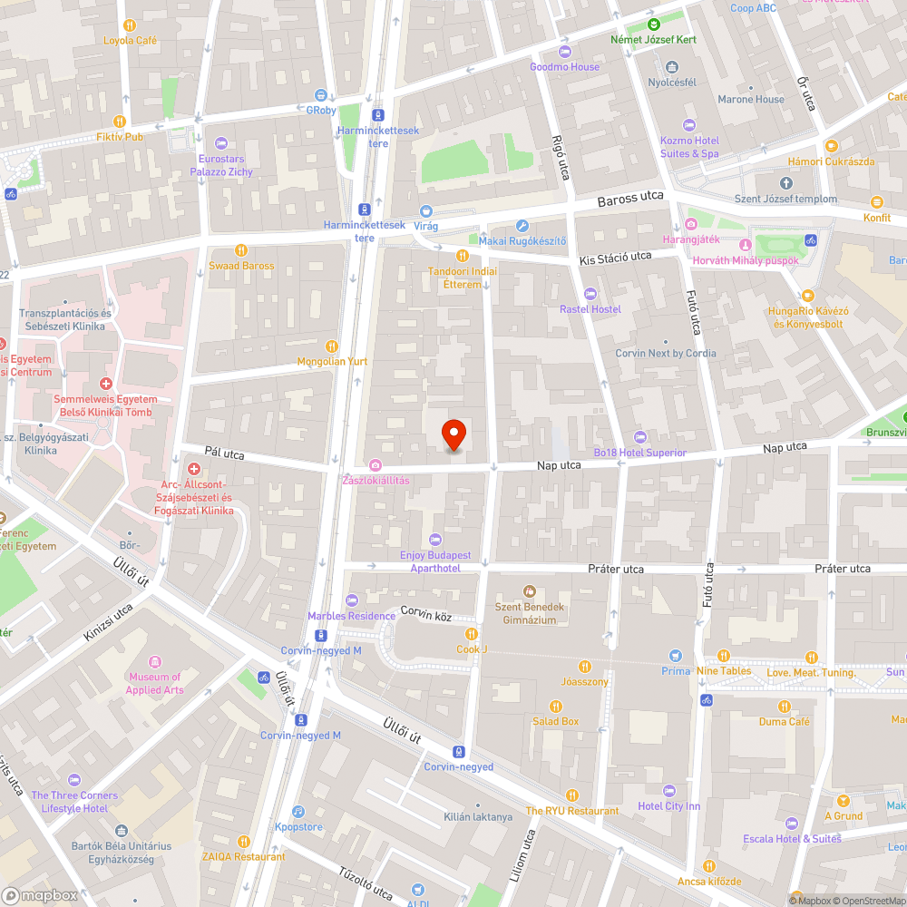 Nap U 8 graffiti bejelentés helye