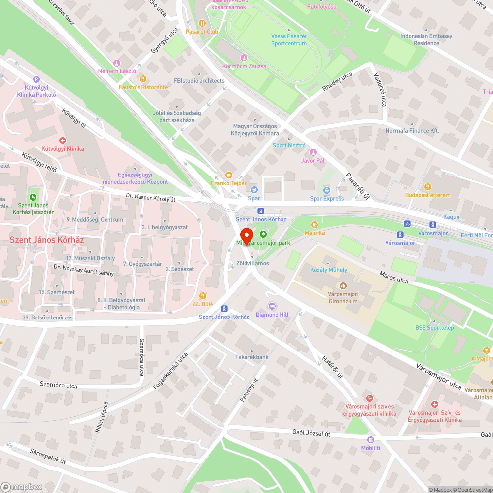 Botlásveszély bejelentés helye