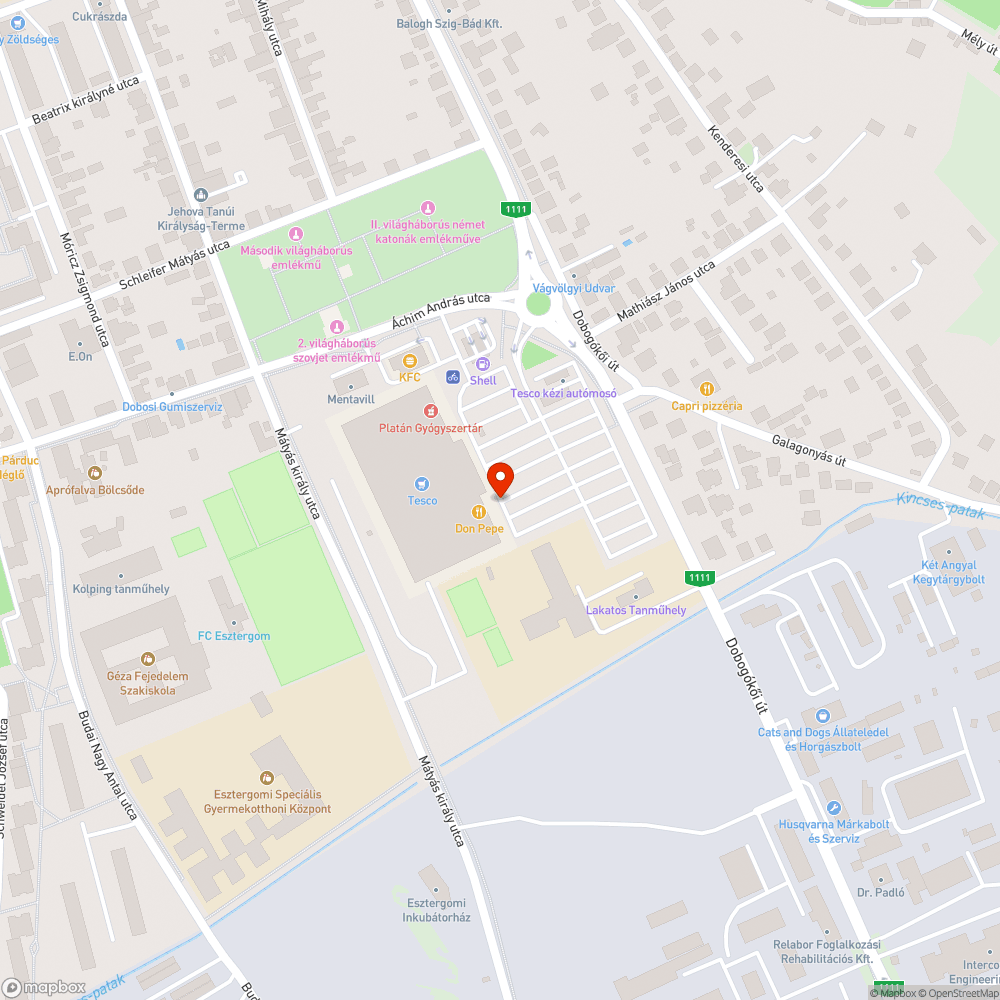 Megdőlt oszlop bejelentés helye