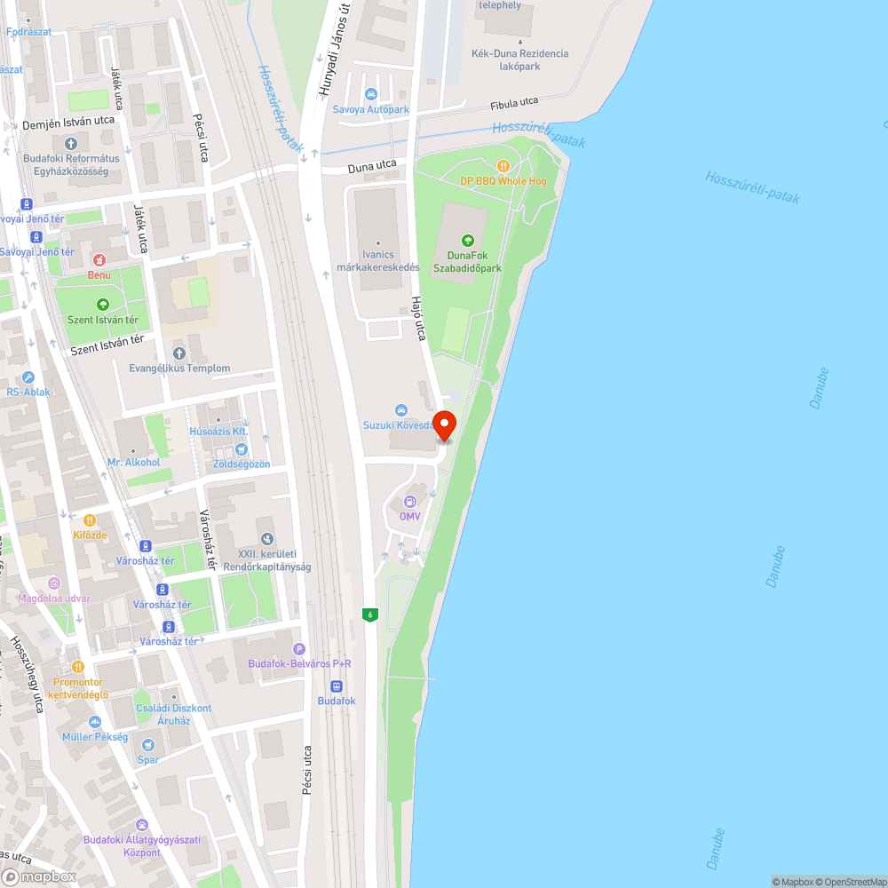 Kiégett égő - Hajó utca 1. bejelentés helye