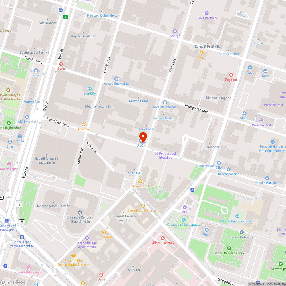 Kidőntött tábla bejelentés helye