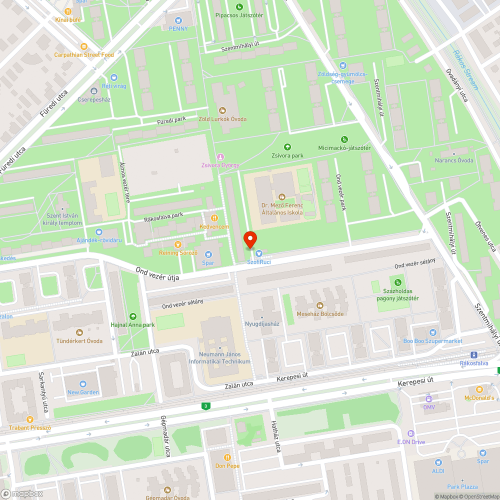 Megállni tilos bejelentés helye