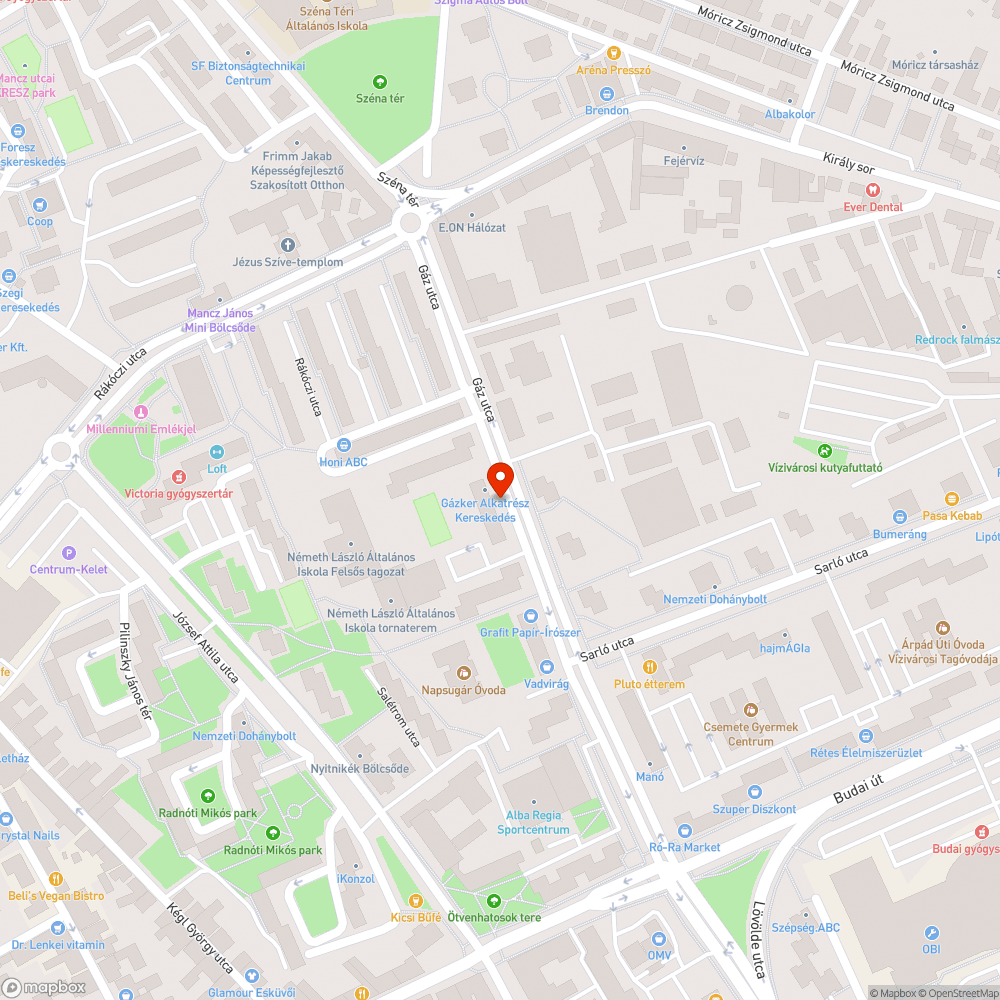 Rendszám nélküli Suzuki Gáz utcai garázs előtt bejelentés helye