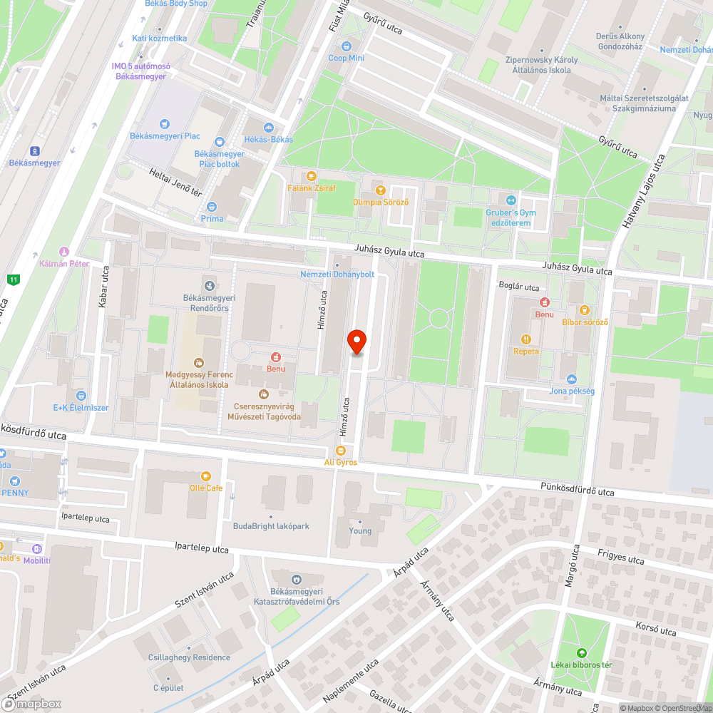 Szétesett fekvőrendőr bejelentés helye