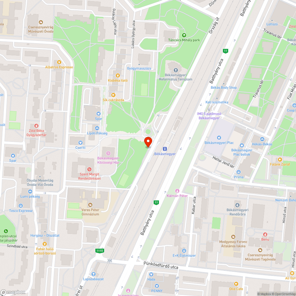 Sáros járda bejelentés helye