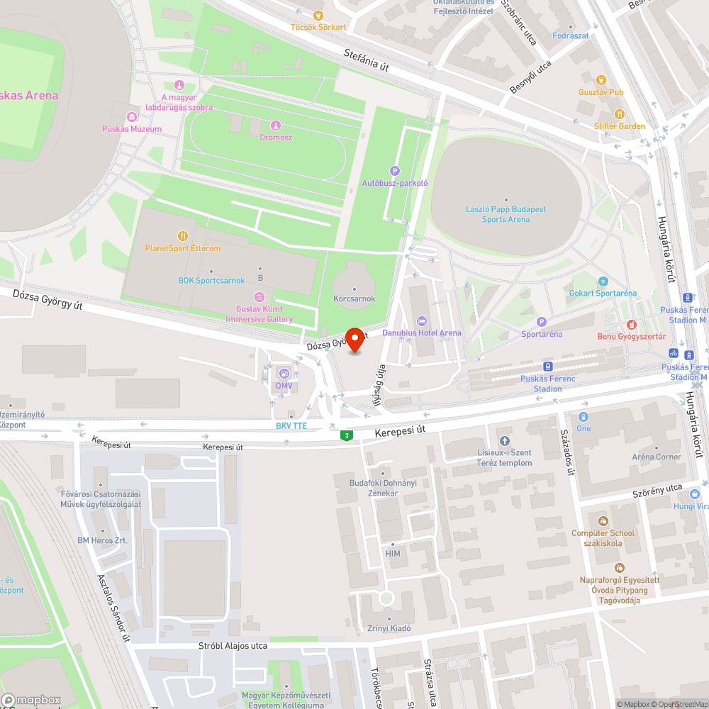 Parkosítható placc bejelentés helye