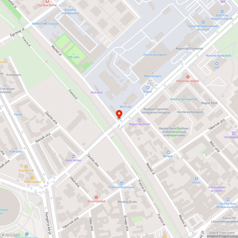 Ideiglenes terelőelemek véglegesítése és gyalogosközlekedés elősegítése bejelentés helye