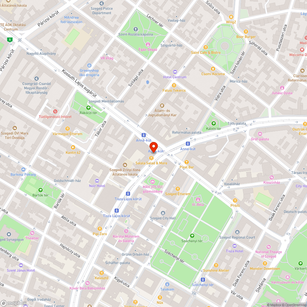 Kiégett lámpa Izometria bejelentés helye