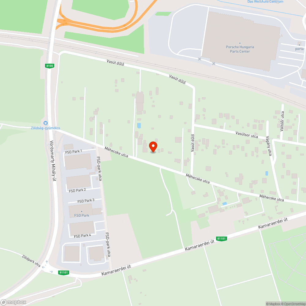 Elhagyott, szétvert Micra bejelentés helye