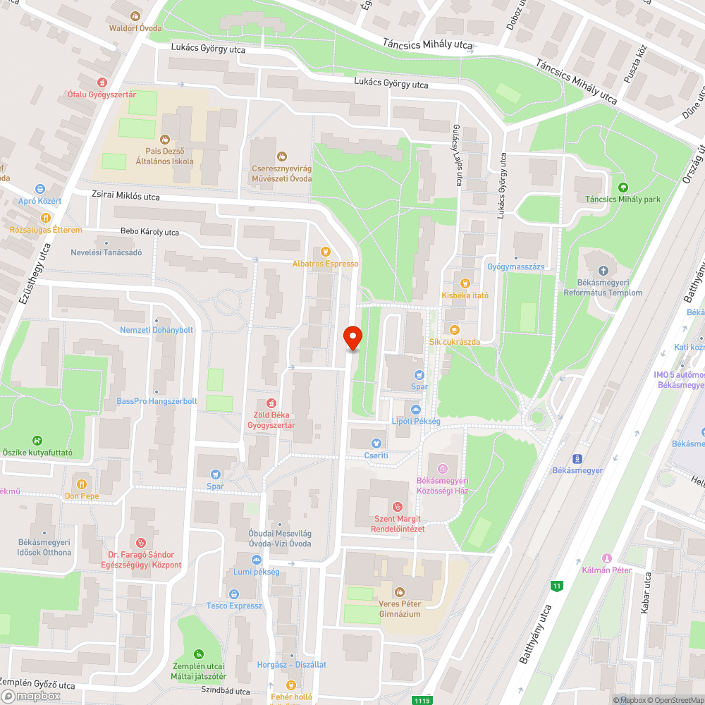 Elhagyott autók bejelentés helye