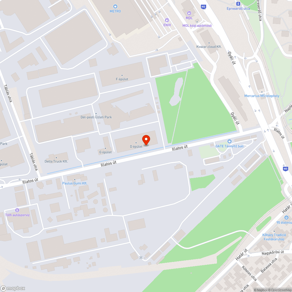 Borzalmas állapotú beton korlát bejelentés helye