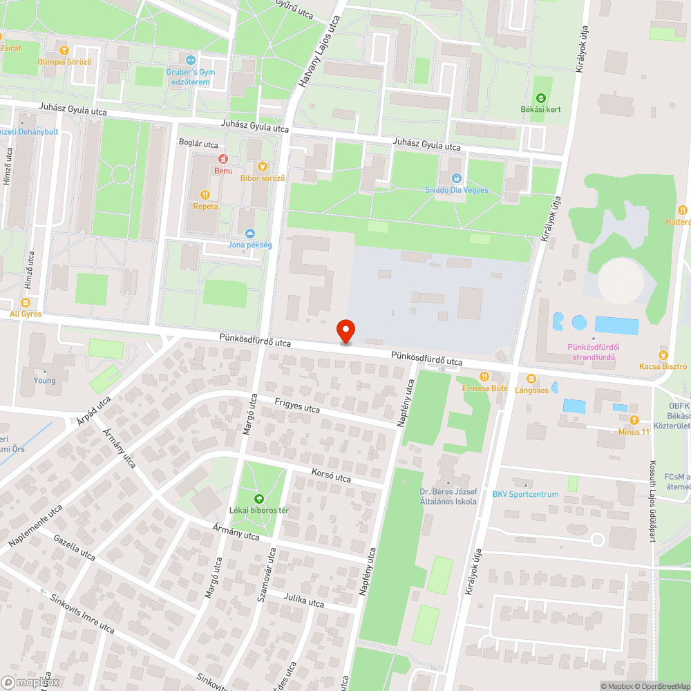 Hiányzó járda szakasz bejelentés helye