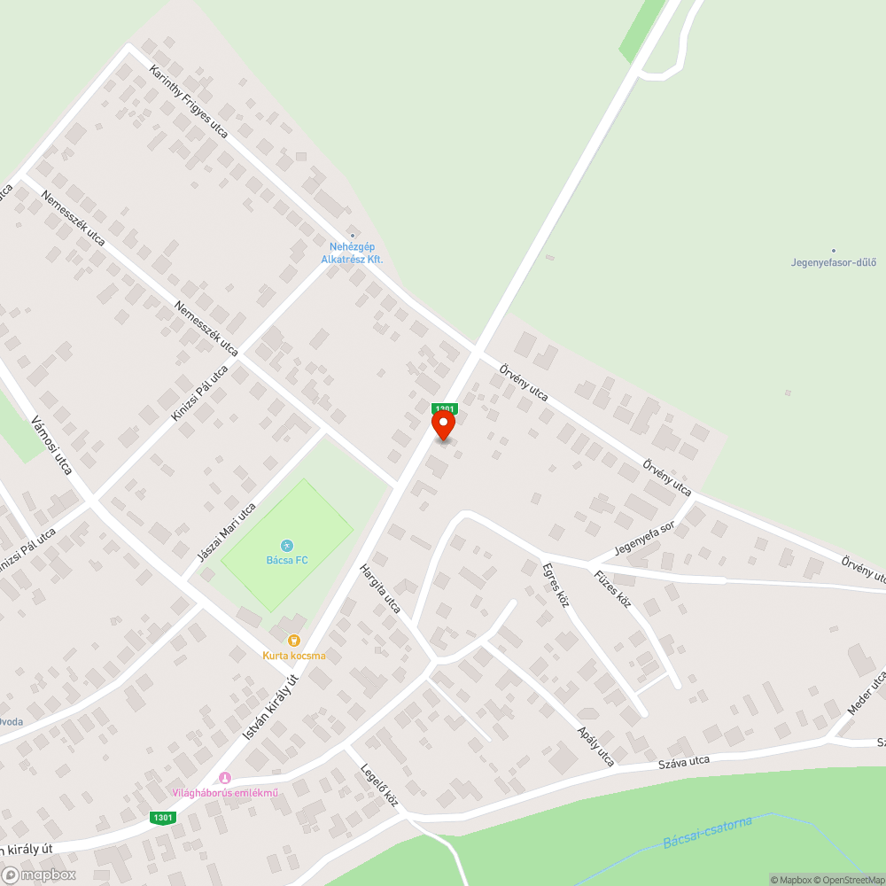 Gyorshajtás bejelentés helye