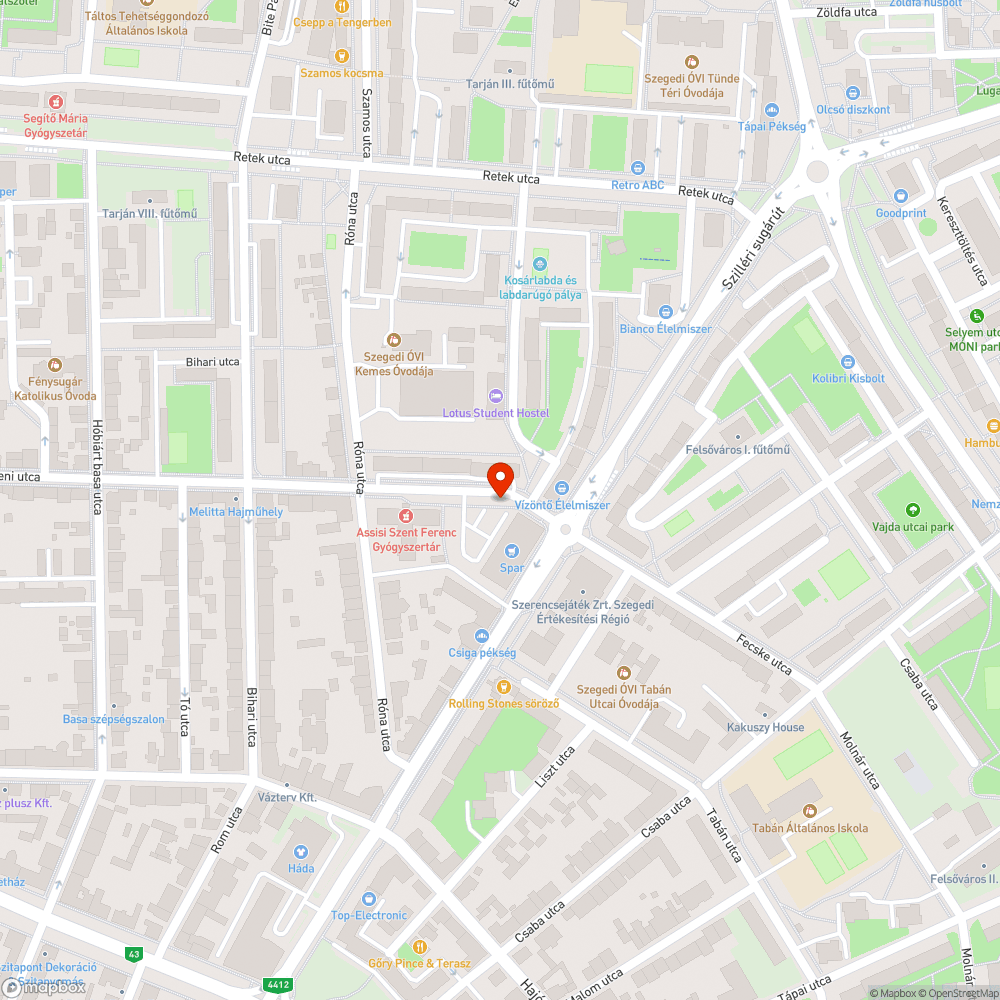 Beton hulladék a zöldsávban - Debreceni utca, Spar mellett bejelentés helye