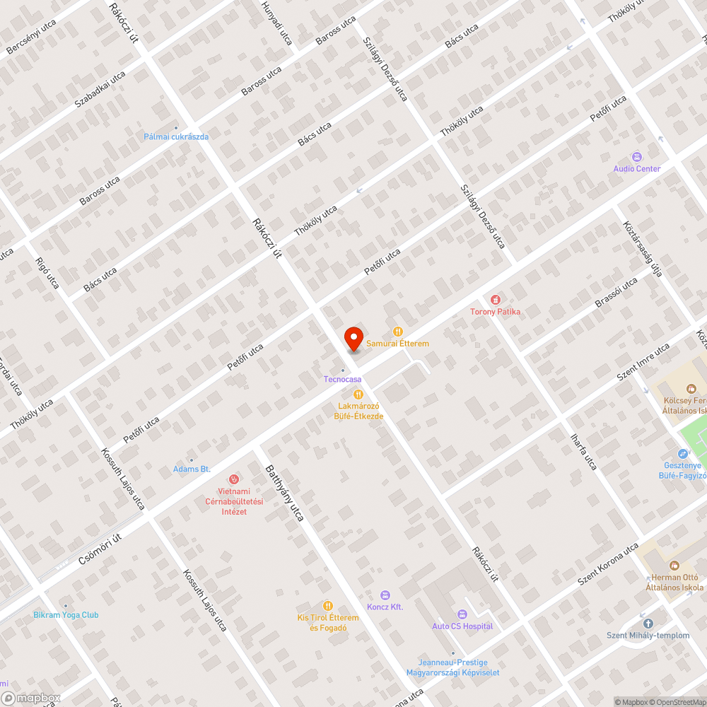 Hiányzó fényterelő bejelentés helye